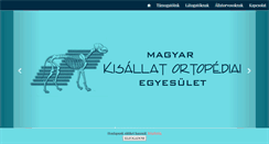 Desktop Screenshot of kisallatortopedia.hu